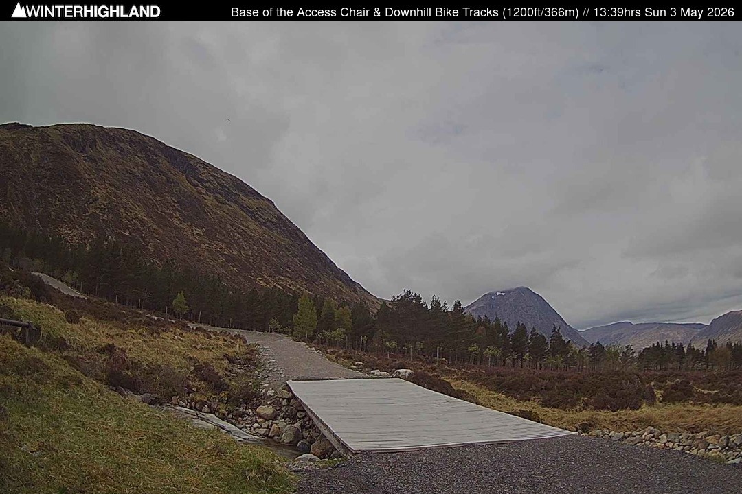 Archiv Foto Webcam Glencoe Mountain - Talstation - Cafe