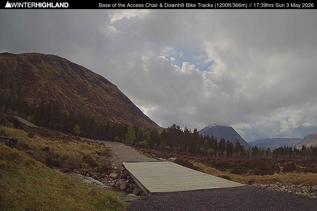 Archiv Foto Webcam Glencoe Mountain - Talstation - Cafe