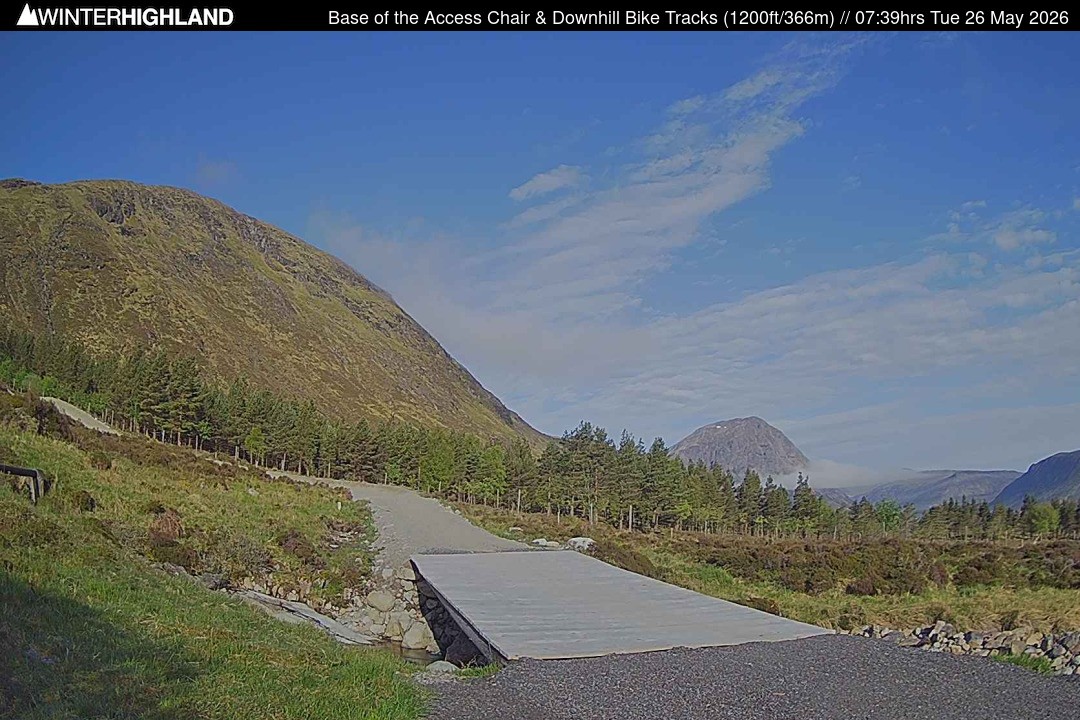 Archiv Foto Webcam Glencoe Mountain - Talstation - Cafe