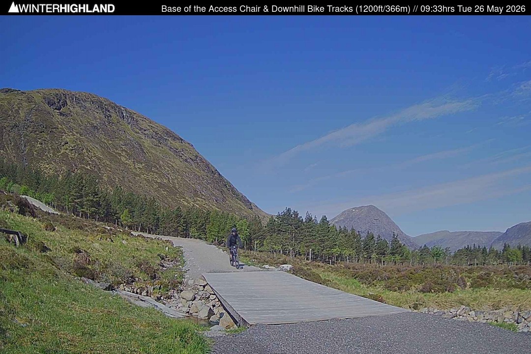 Archiv Foto Webcam Glencoe Mountain - Talstation - Cafe