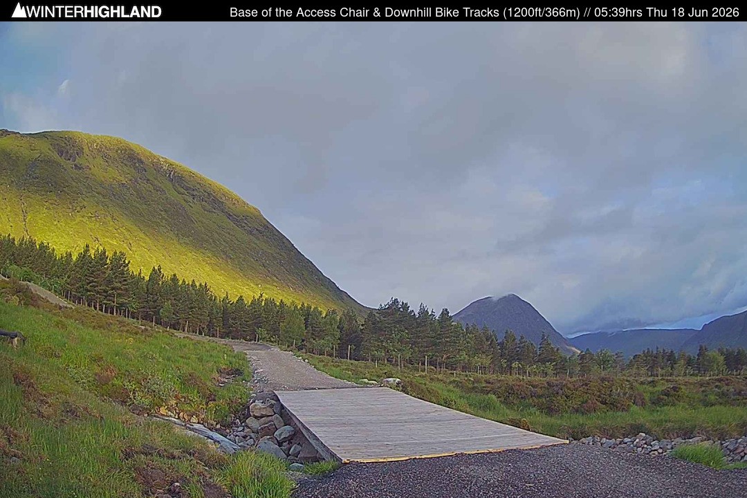 Archived image Webcam Glencoe Mountain - Base Cafe