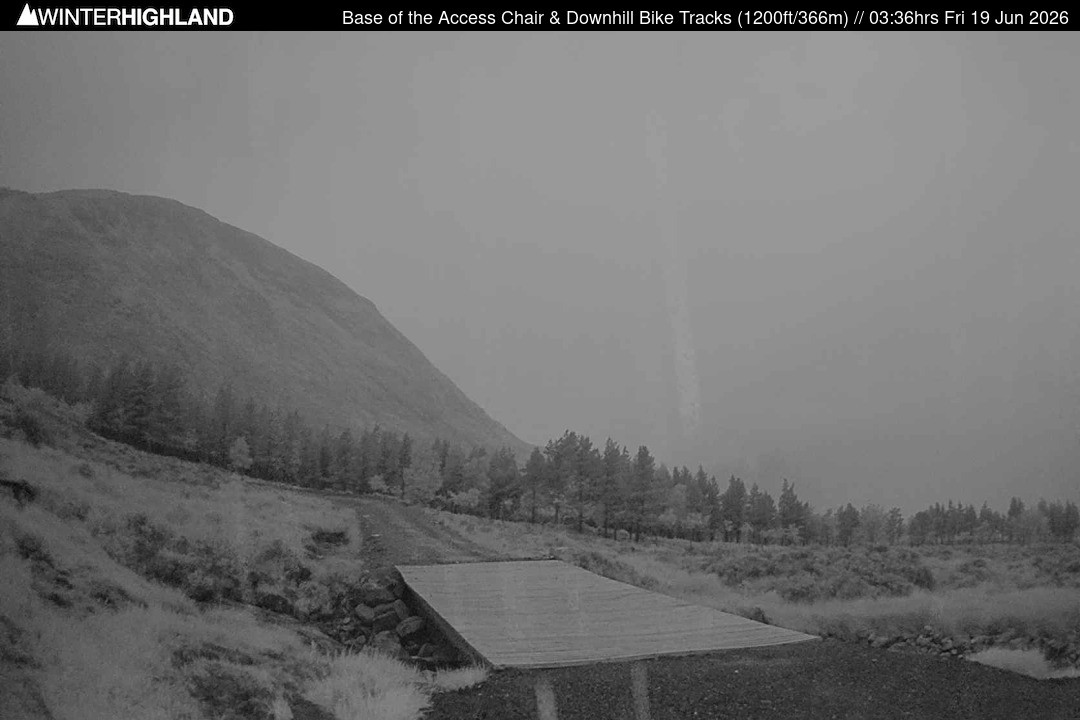 Archived image Webcam Glencoe Mountain - Base Cafe