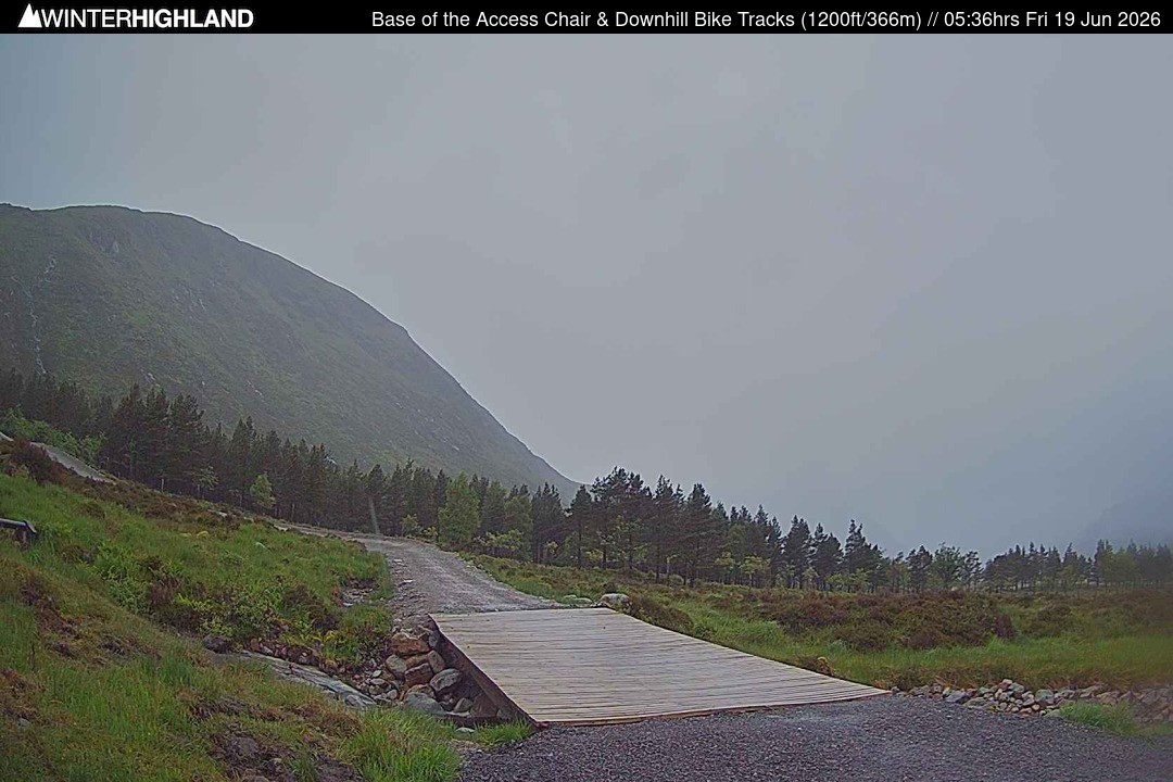Archived image Webcam Glencoe Mountain - Base Cafe