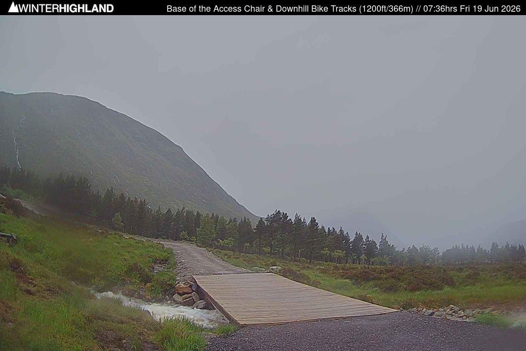 Archived image Webcam Glencoe Mountain - Base Cafe