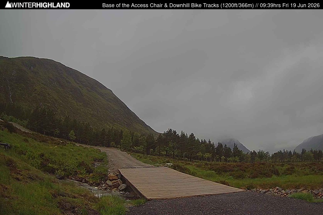 Archived image Webcam Glencoe Mountain - Base Cafe