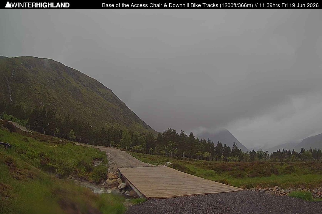 Archived image Webcam Glencoe Mountain - Base Cafe