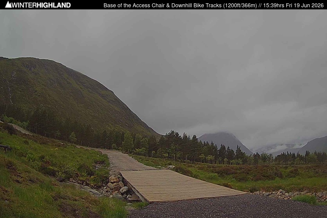 Archived image Webcam Glencoe Mountain - Base Cafe