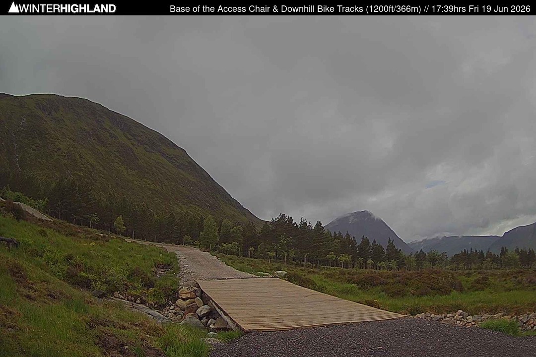 Archived image Webcam Glencoe Mountain - Base Cafe