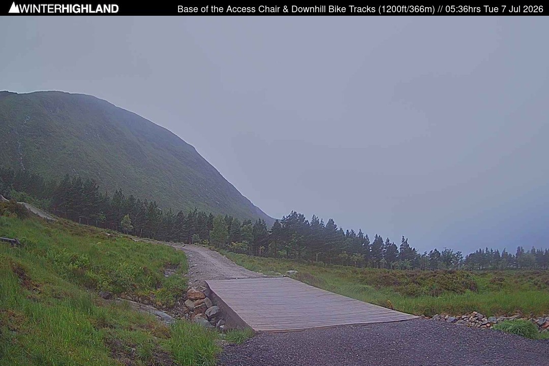 Archiv Foto Webcam Glencoe Mountain - Talstation - Cafe