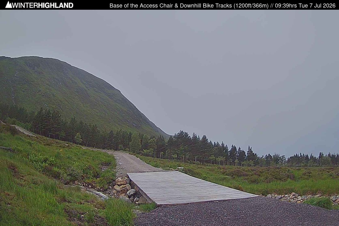 Archiv Foto Webcam Glencoe Mountain - Talstation - Cafe