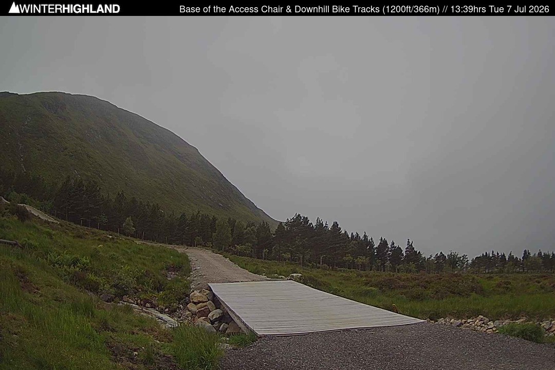 Archiv Foto Webcam Glencoe Mountain - Talstation - Cafe