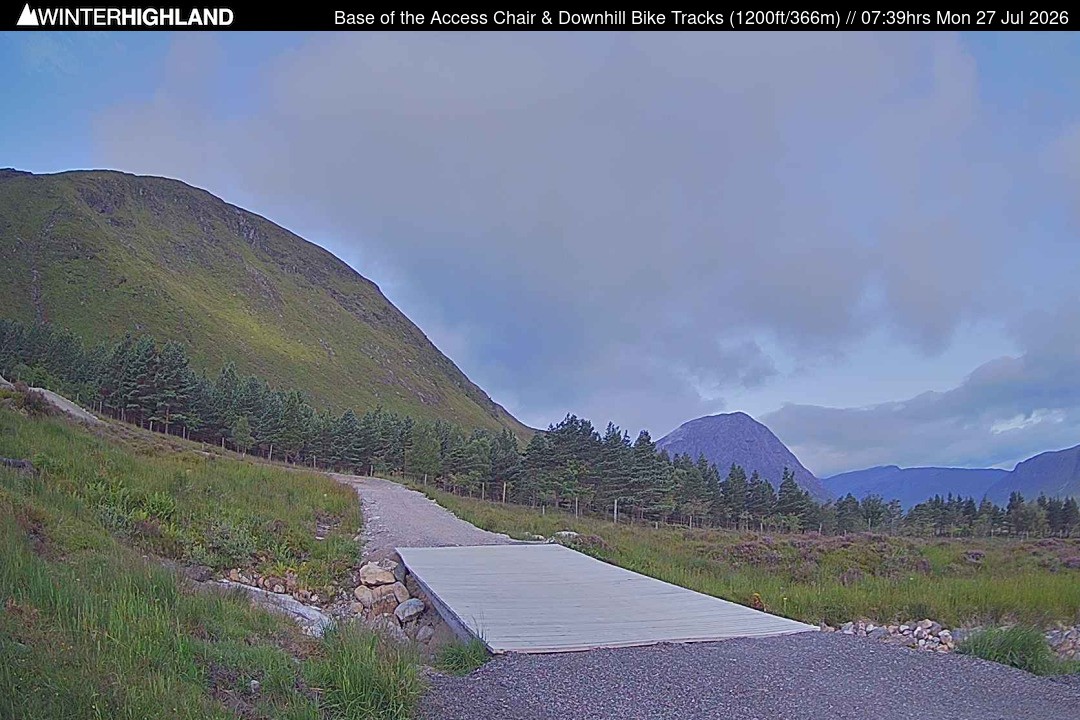 Archived image Webcam Glencoe Mountain - Base Cafe