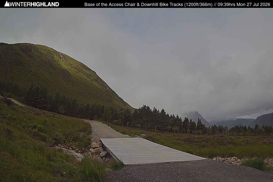 Archived image Webcam Glencoe Mountain - Base Cafe