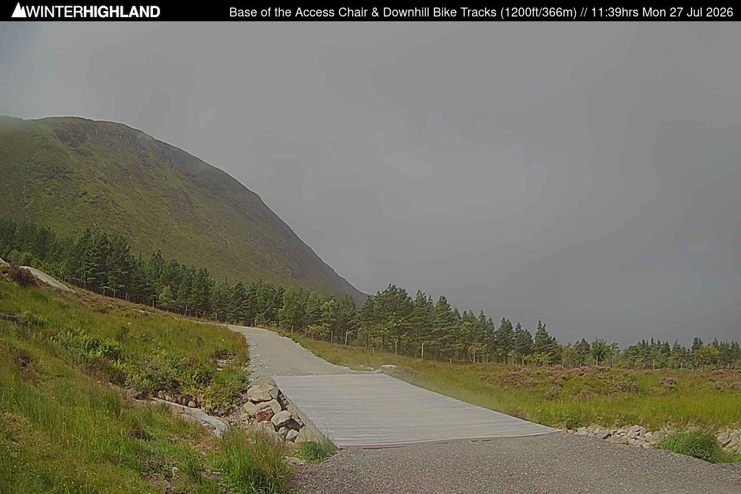 Archived image Webcam Glencoe Mountain - Base Cafe