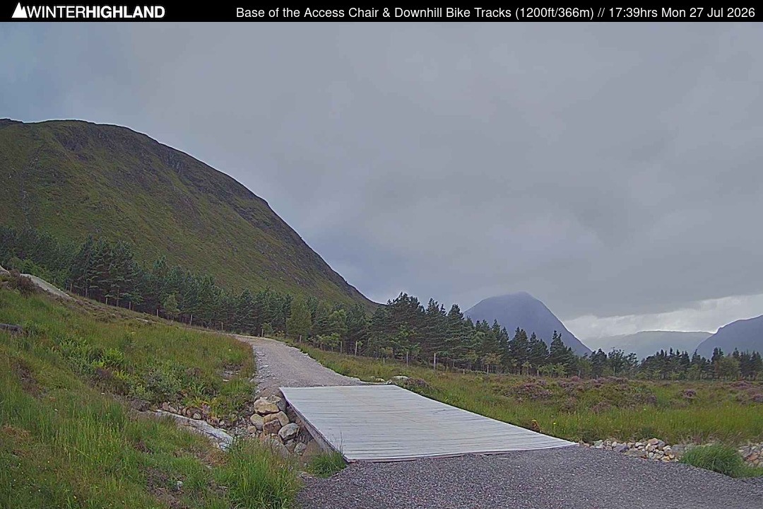 Archived image Webcam Glencoe Mountain - Base Cafe