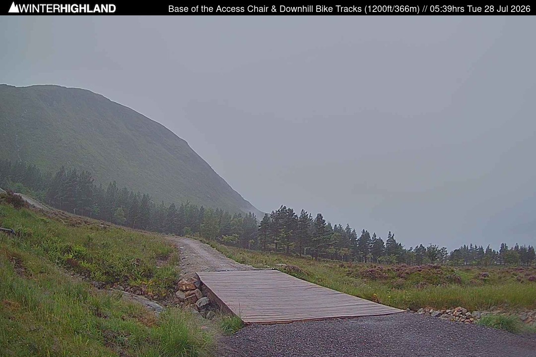 Archiv Foto Webcam Glencoe Mountain - Talstation - Cafe