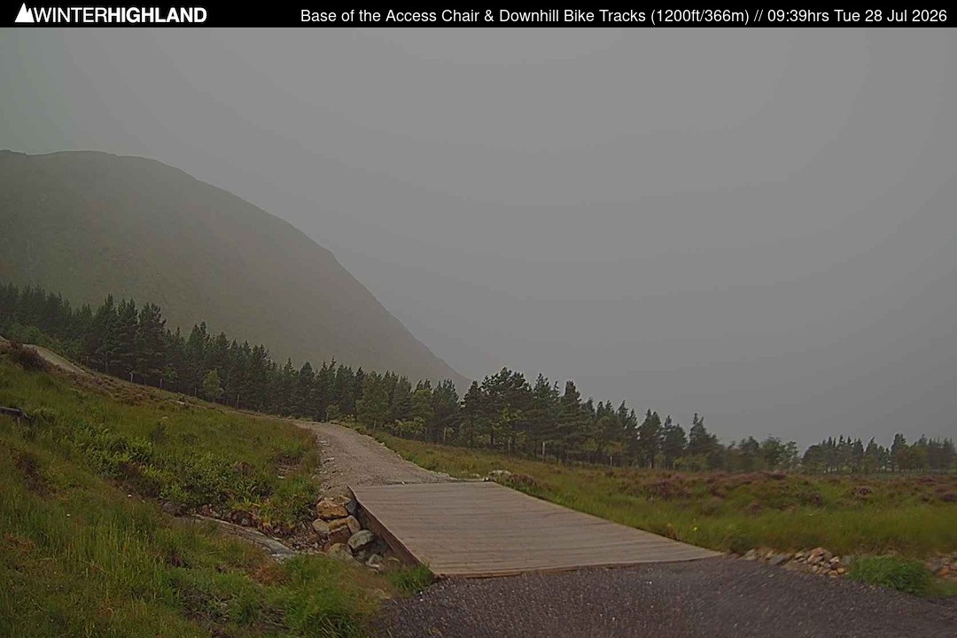 Archiv Foto Webcam Glencoe Mountain - Talstation - Cafe