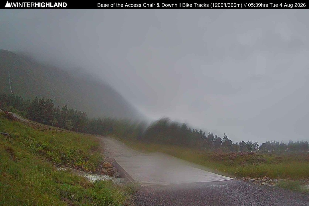 Archiv Foto Webcam Glencoe Mountain - Talstation - Cafe