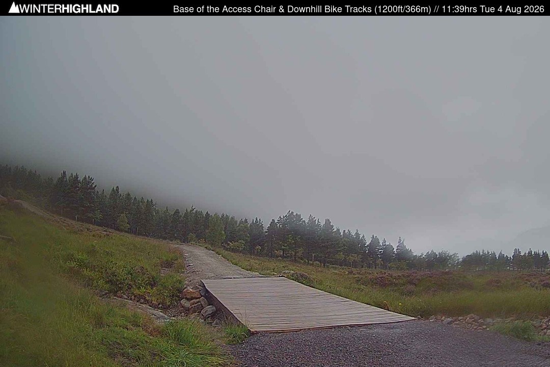 Archiv Foto Webcam Glencoe Mountain - Talstation - Cafe