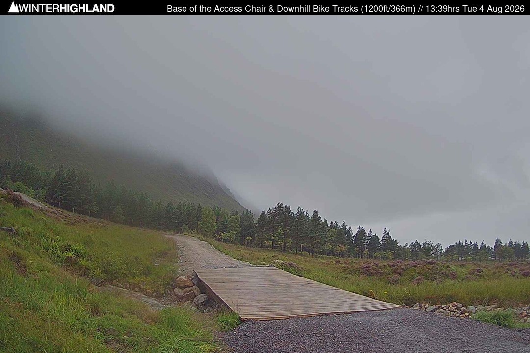 Archiv Foto Webcam Glencoe Mountain - Talstation - Cafe