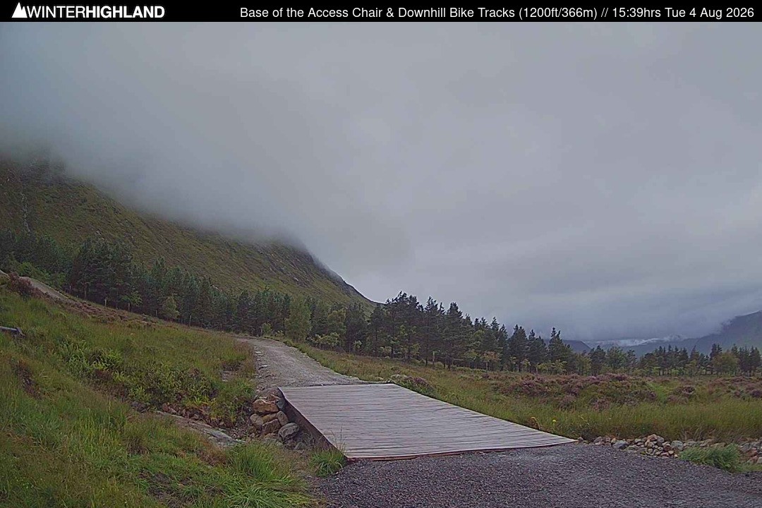 Archiv Foto Webcam Glencoe Mountain - Talstation - Cafe