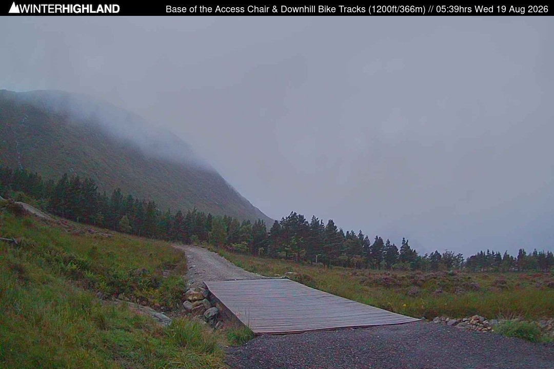 Archiv Foto Webcam Glencoe Mountain - Talstation - Cafe