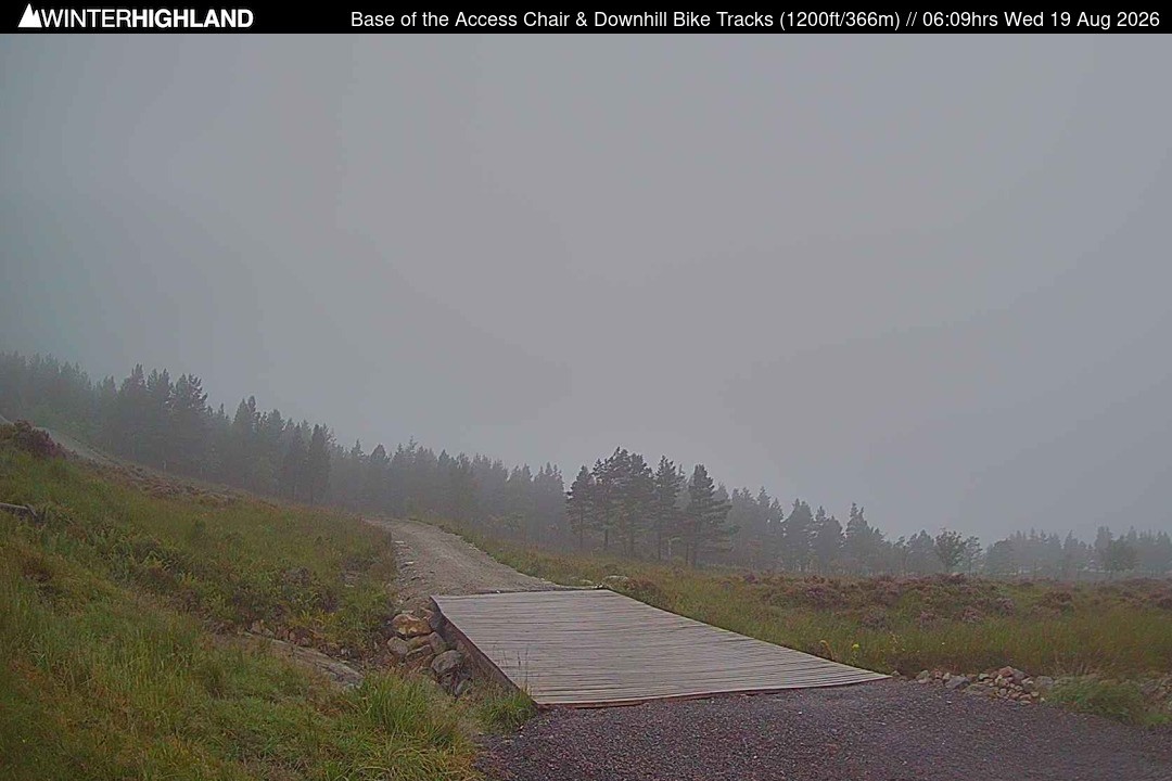 Archiv Foto Webcam Glencoe Mountain - Talstation - Cafe