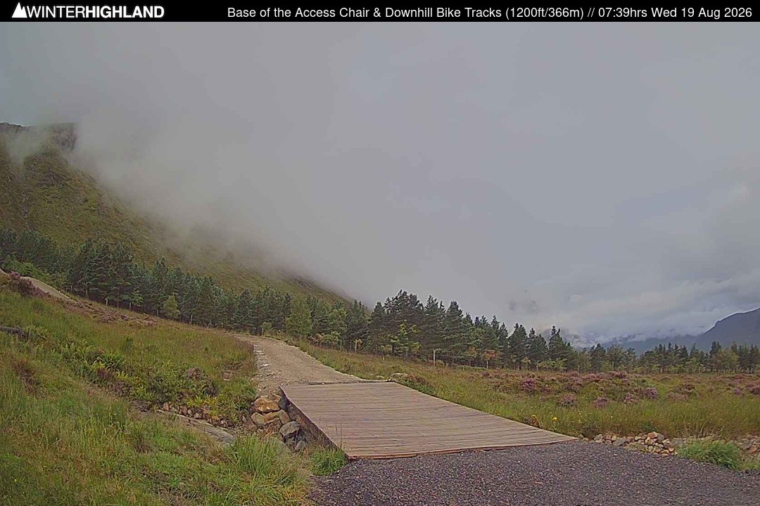 Archiv Foto Webcam Glencoe Mountain - Talstation - Cafe