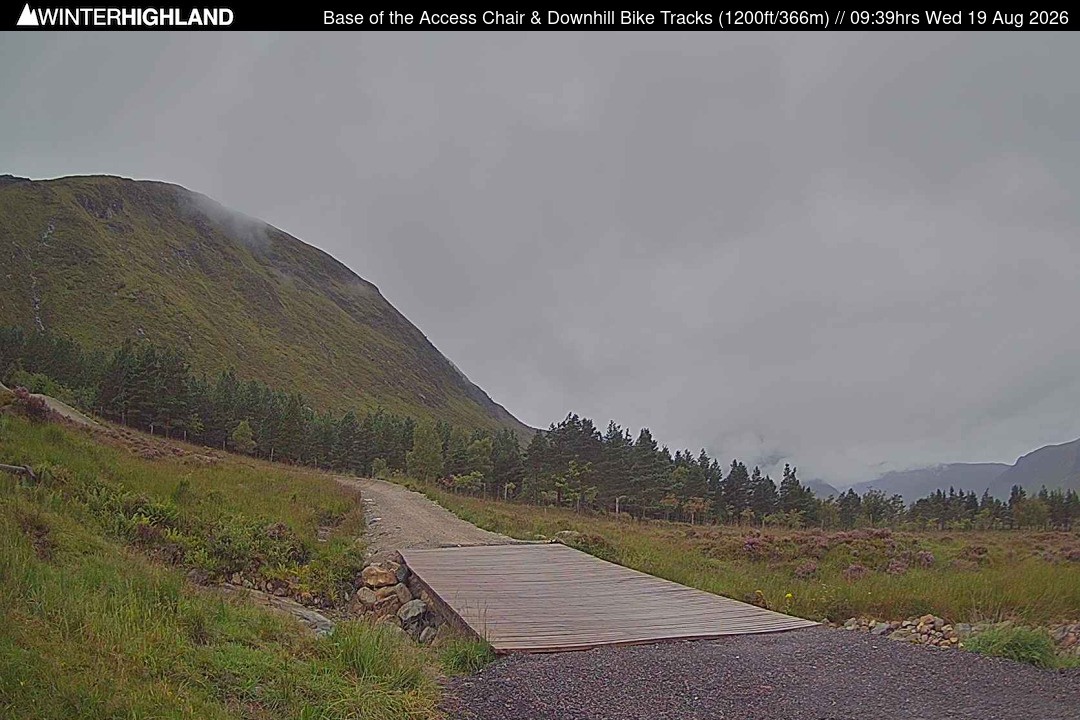 Archiv Foto Webcam Glencoe Mountain - Talstation - Cafe