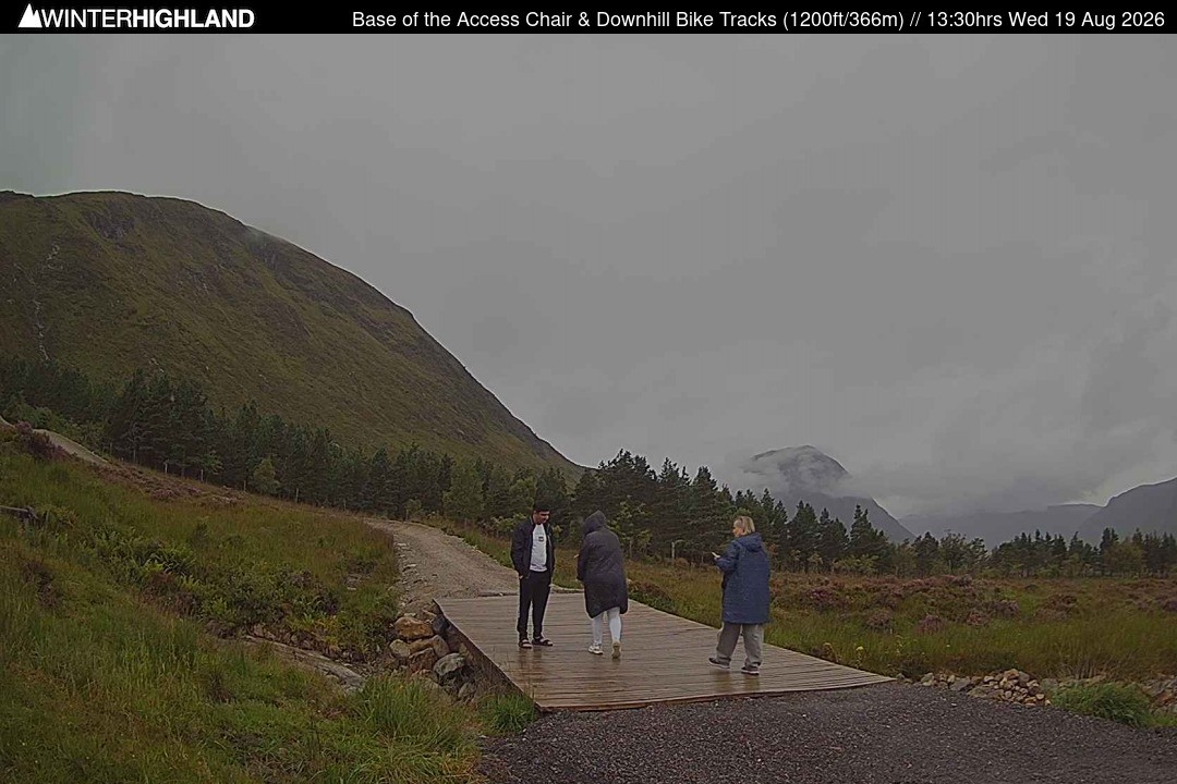 Archiv Foto Webcam Glencoe Mountain - Talstation - Cafe