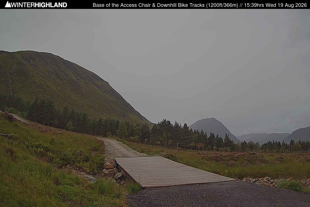 Archiv Foto Webcam Glencoe Mountain - Talstation - Cafe
