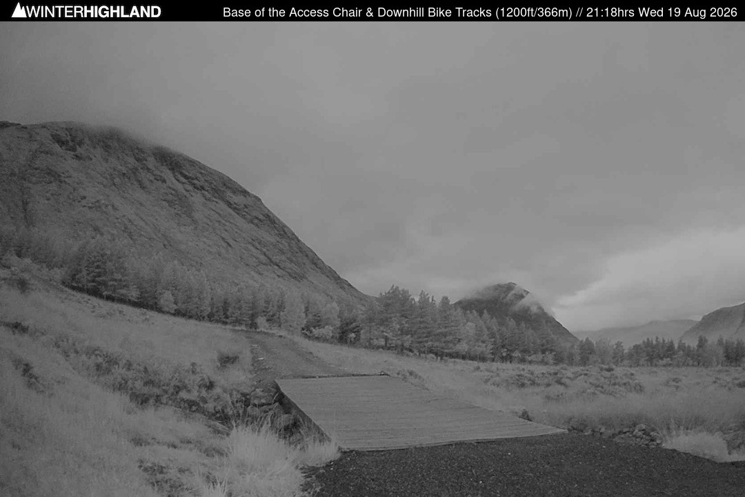 Archiv Foto Webcam Glencoe Mountain - Talstation - Cafe