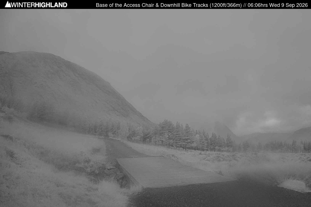Archived image Webcam Glencoe Mountain - Base Cafe