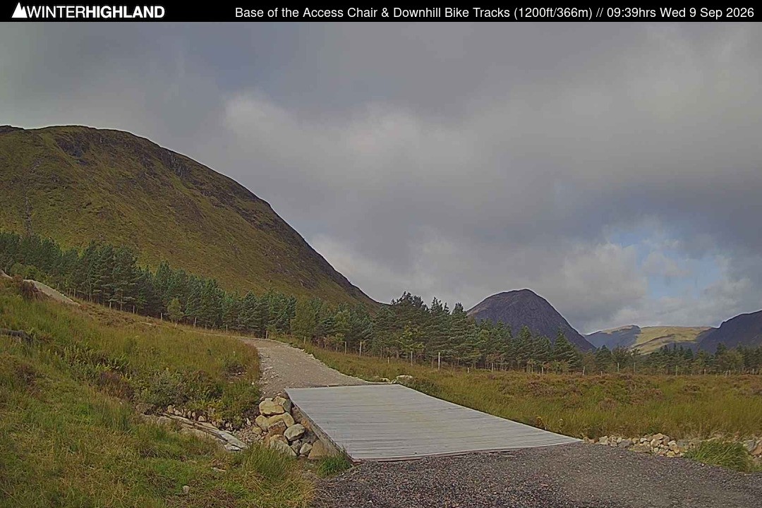 Archived image Webcam Glencoe Mountain - Base Cafe
