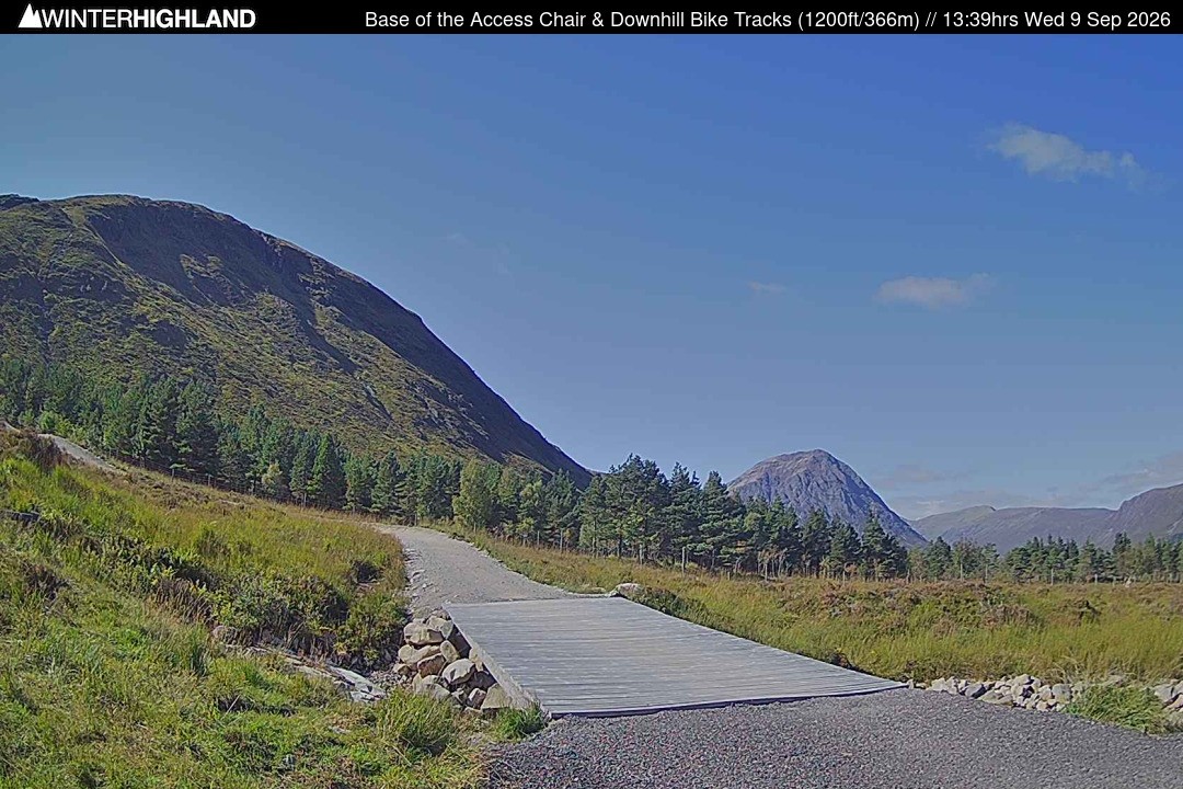Archived image Webcam Glencoe Mountain - Base Cafe