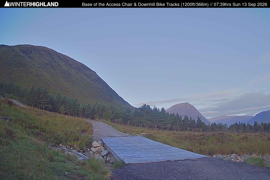 Archived image Webcam Glencoe Mountain - Base Cafe