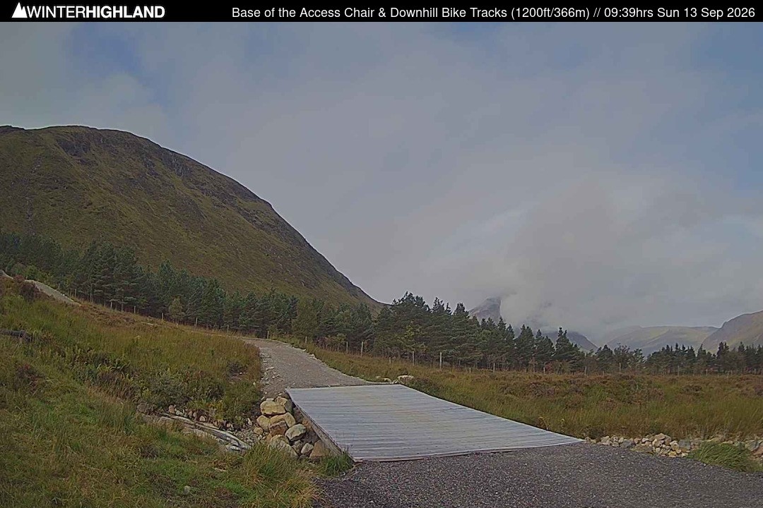 Archived image Webcam Glencoe Mountain - Base Cafe