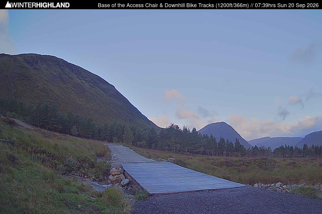 Archived image Webcam Glencoe Mountain - Base Cafe