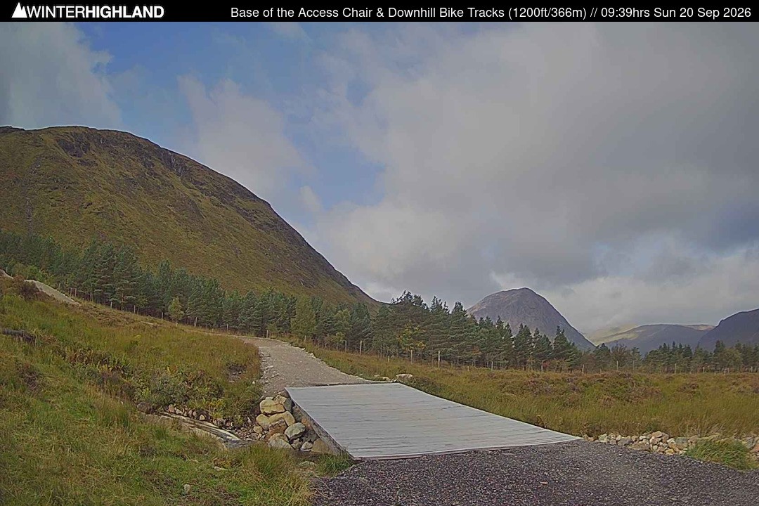 Archived image Webcam Glencoe Mountain - Base Cafe