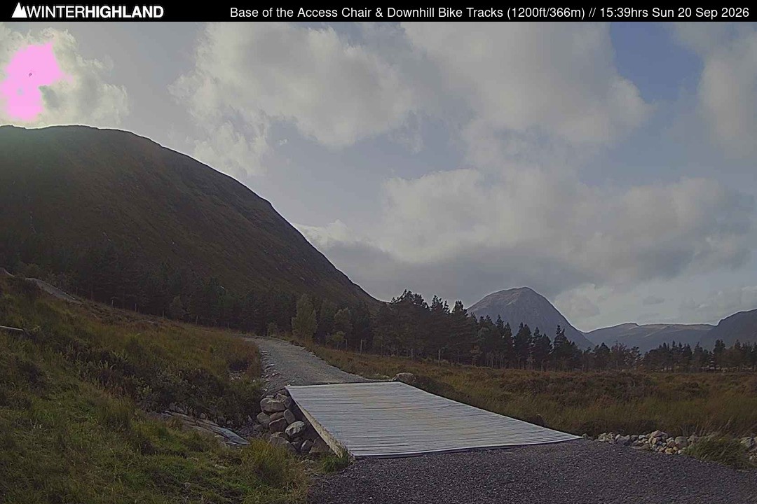 Archived image Webcam Glencoe Mountain - Base Cafe