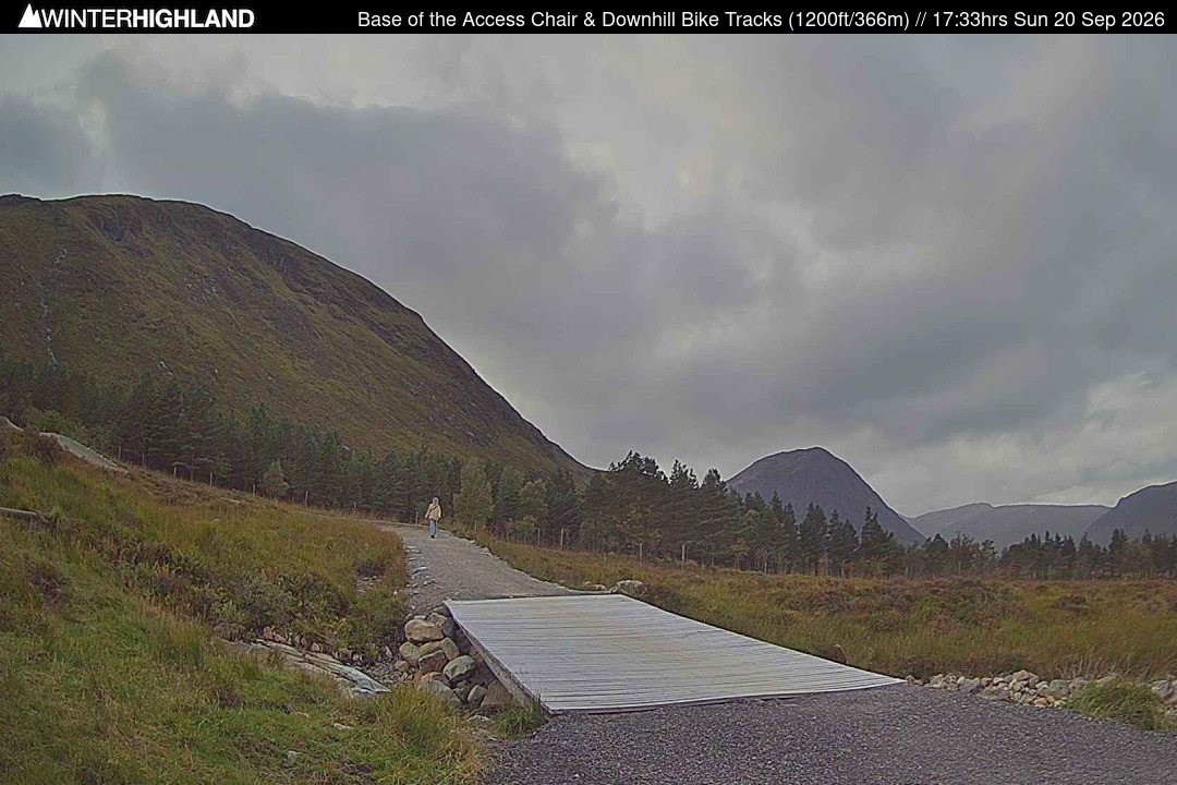 Archived image Webcam Glencoe Mountain - Base Cafe
