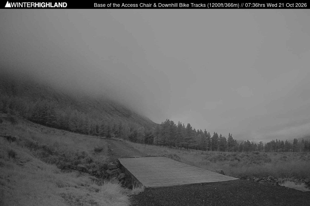 Archived image Webcam Glencoe Mountain - Base Cafe