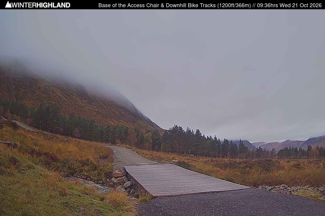 Archived image Webcam Glencoe Mountain - Base Cafe