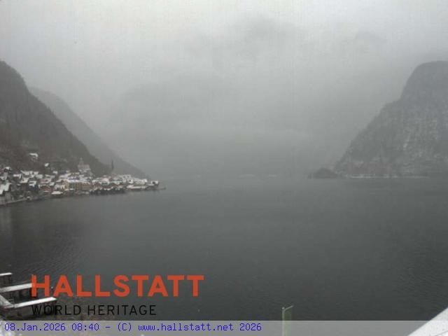 Archiv Foto Webcam Blick auf Hallstatt und den Hallstättersee