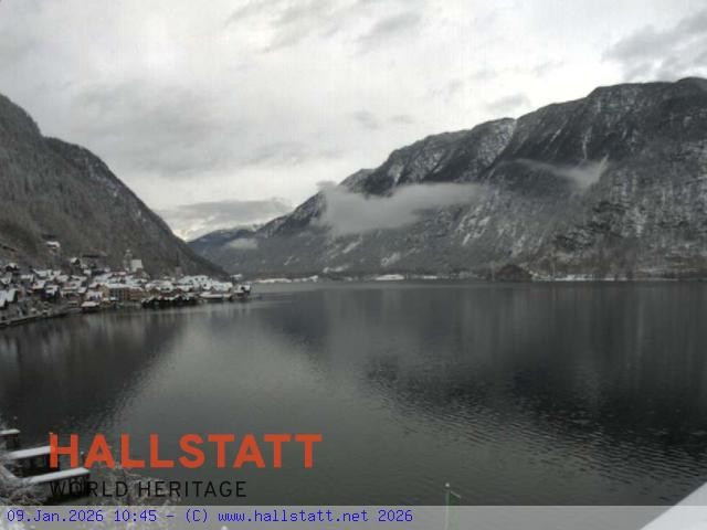 Archiv Foto Webcam Blick auf Hallstatt und den Hallstättersee
