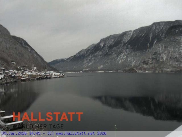 Archiv Foto Webcam Blick auf Hallstatt und den Hallstättersee