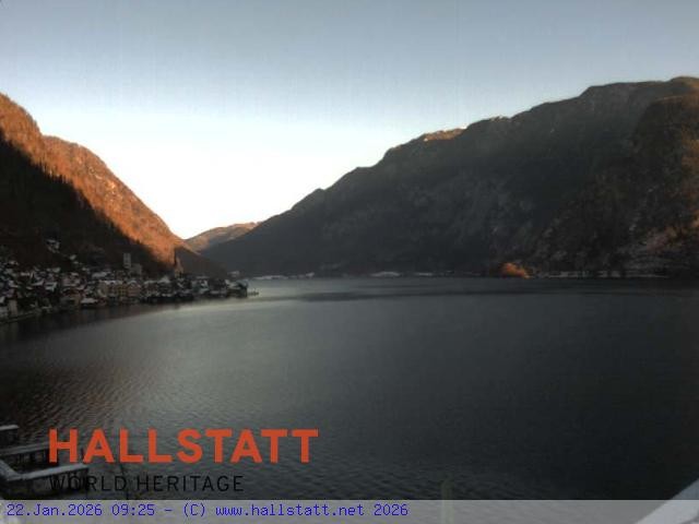 Archiv Foto Webcam Blick auf Hallstatt und den Hallstättersee