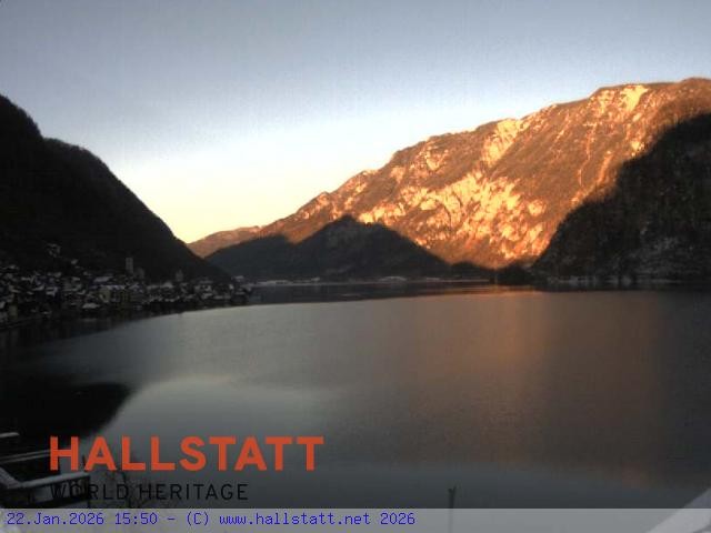 Archiv Foto Webcam Blick auf Hallstatt und den Hallstättersee