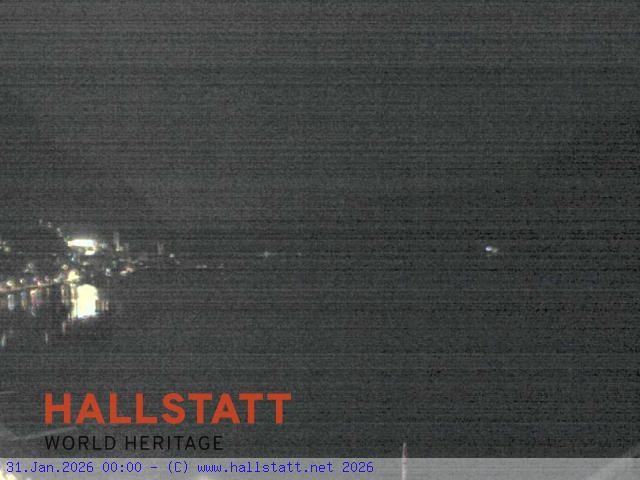 Archived image Webcam Hallstatt: Village and Lake