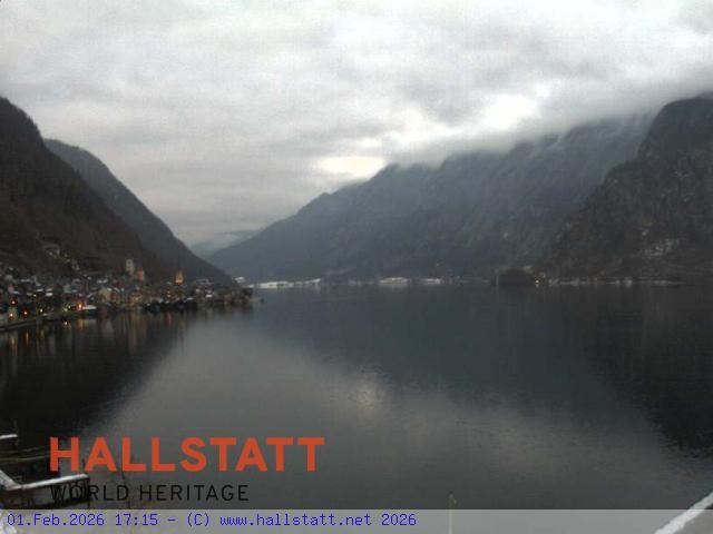 Archiv Foto Webcam Blick auf Hallstatt und den Hallstättersee